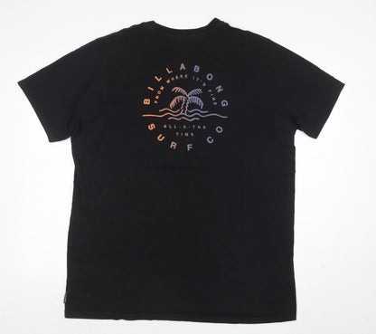 Mens UK Size L Billabong Black  T-Shirt