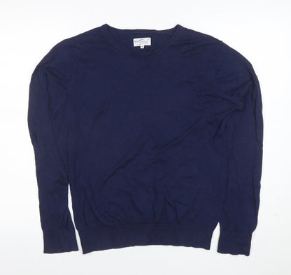 GANT Men's Blue Cotton Crew Neck Pullover Jumper Size S
