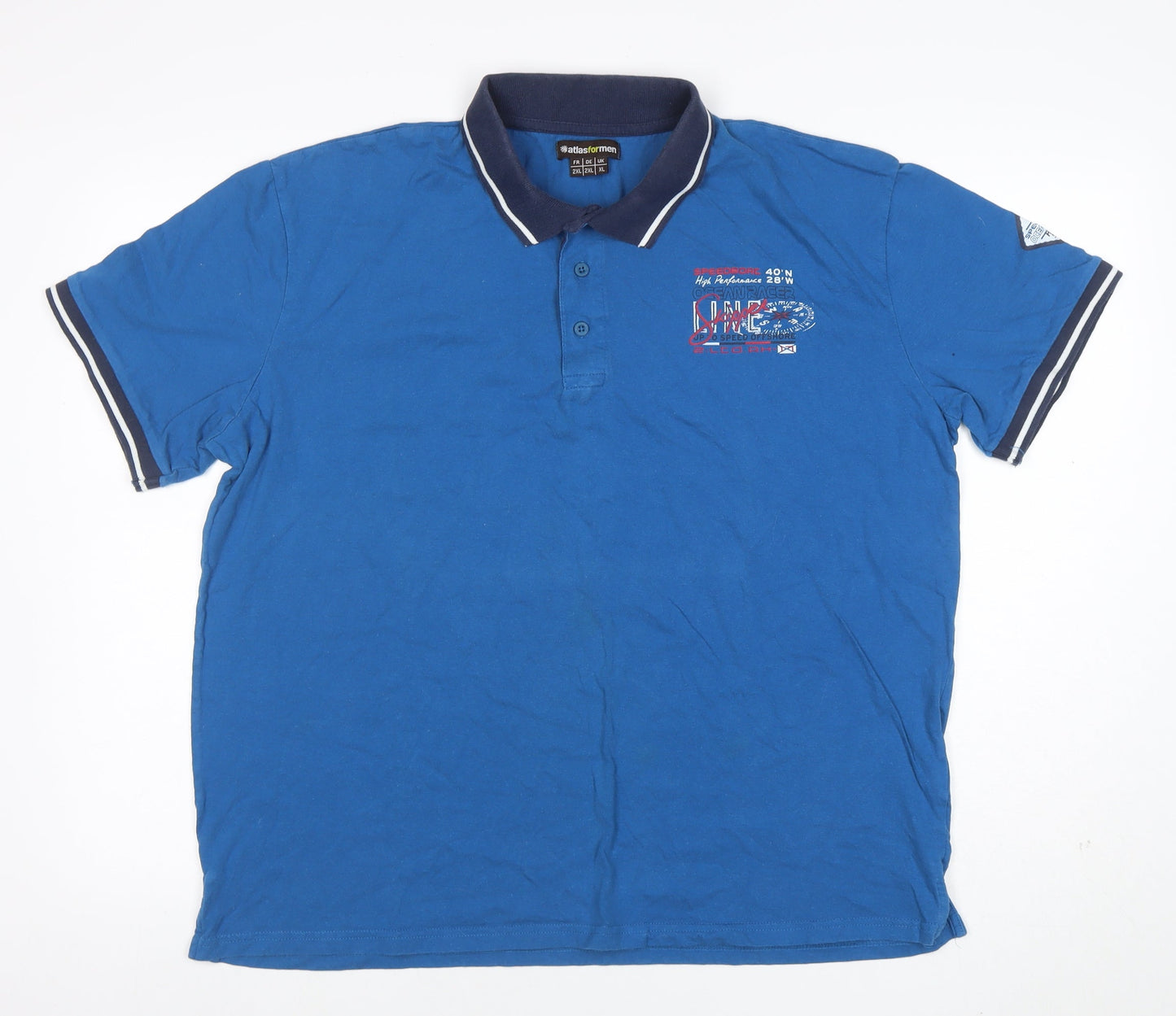 Mens UK Size 2XL Atlas For Men Cotton Polo Shirt