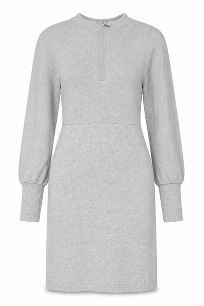Next Women Grey Size 10 Bodycon Knit Long Sleeve Dress