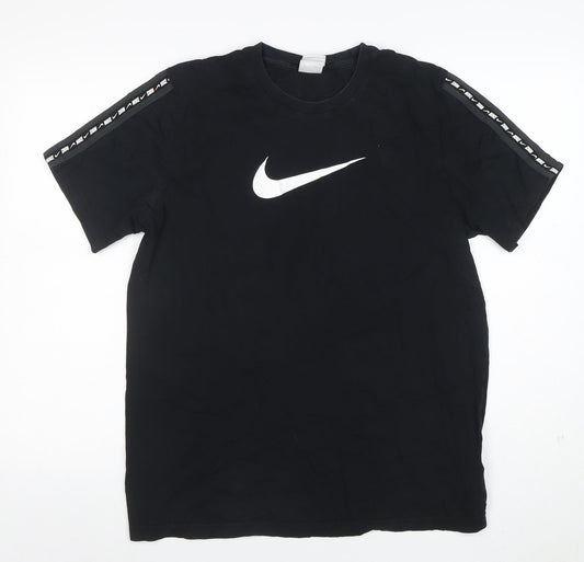 Nike Men's Black Crew Neck Short Sleeve Sports T-Shirt Size L