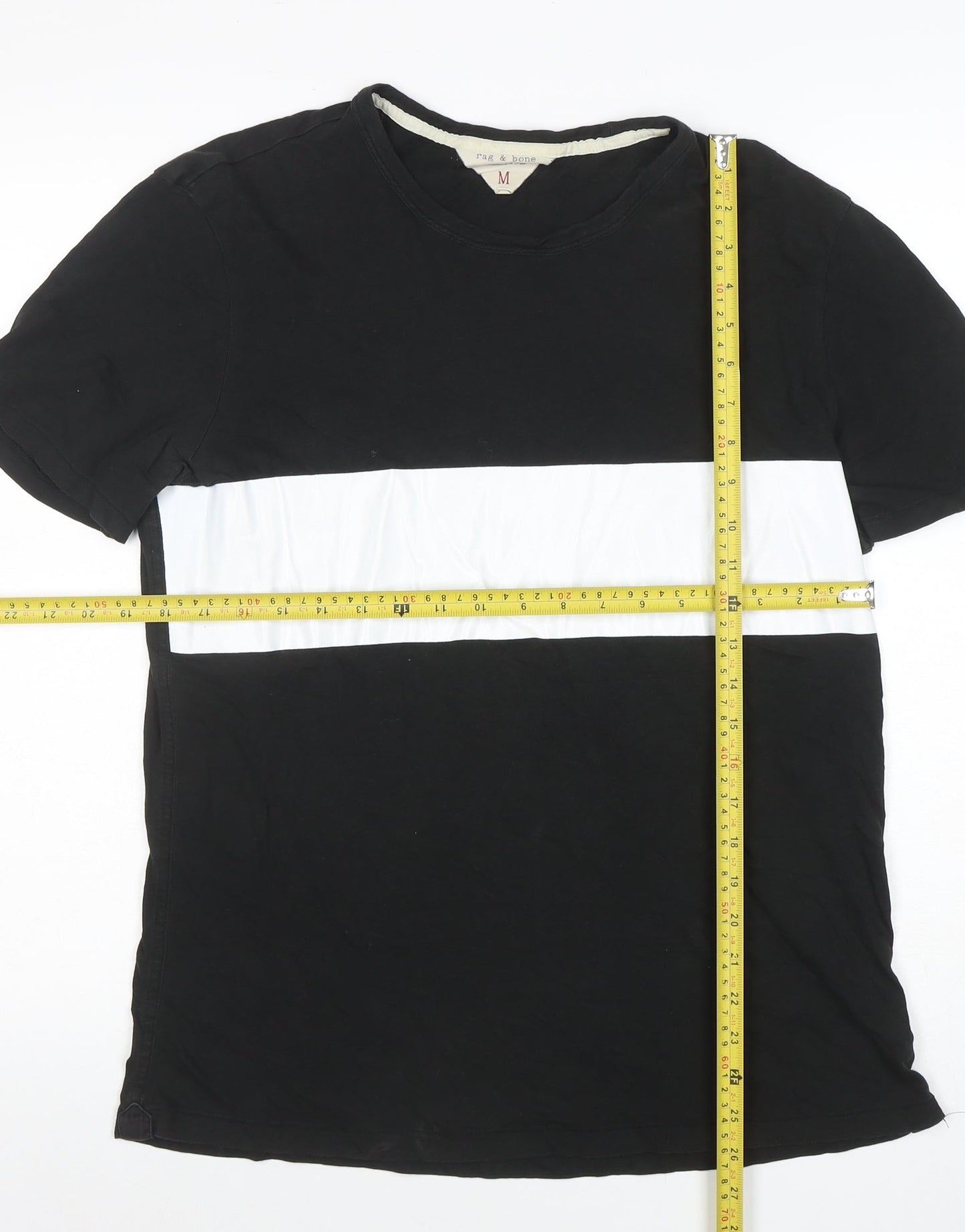 Mens UK Size M rag & bone Black  T-Shirt