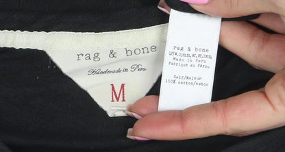 Mens UK Size M rag & bone Black  T-Shirt