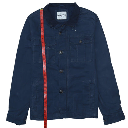 Mens UK Size L Weird Fish Blue Basic Jacket