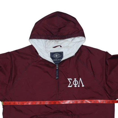 Mens UK Size M Charles River Apparel Red Anorak Coat