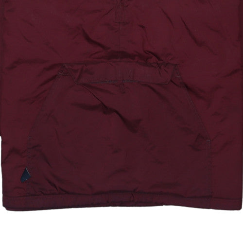 Mens UK Size M Charles River Apparel Red Anorak Coat