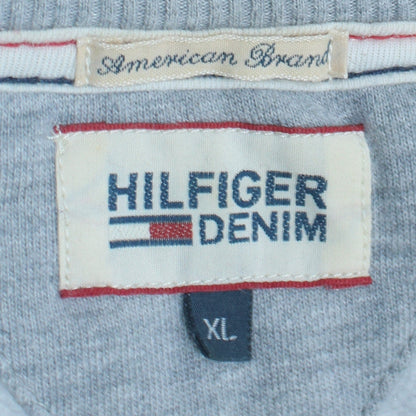 Mens UK Size XL Hilfiger Denim Grey Pullover Sweatshirt