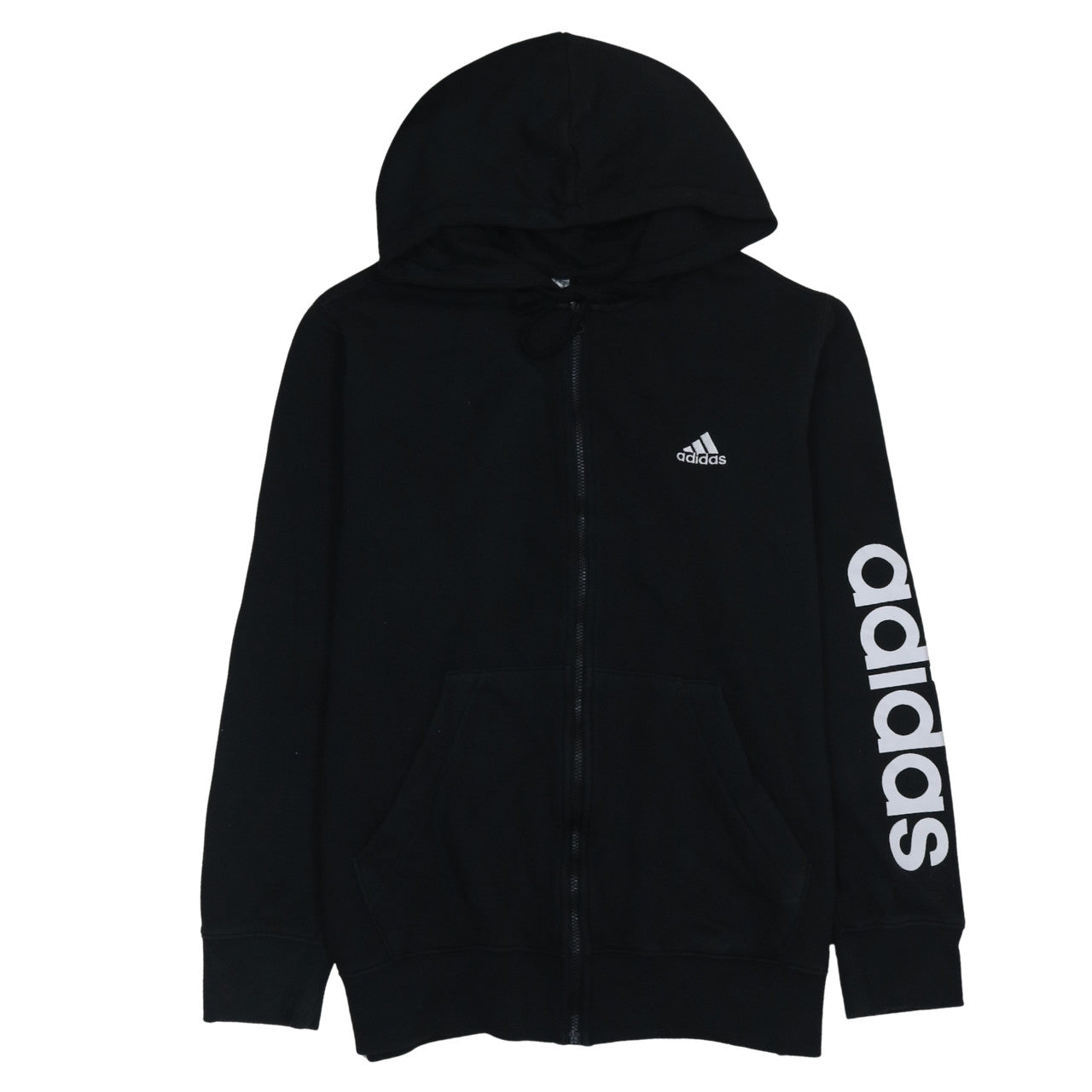 Womens UK Size 1X adidas Black Full Zip Hoodie