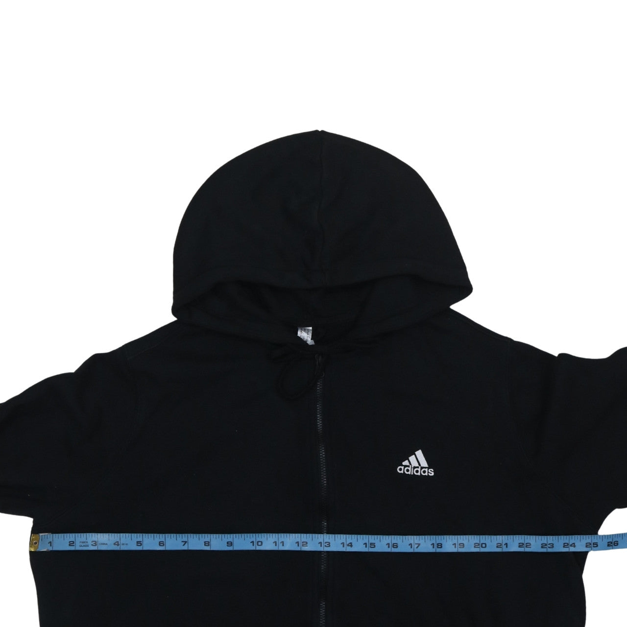 Womens UK Size 1X adidas Black Full Zip Hoodie