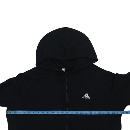 Womens UK Size 1X adidas Black Full Zip Hoodie