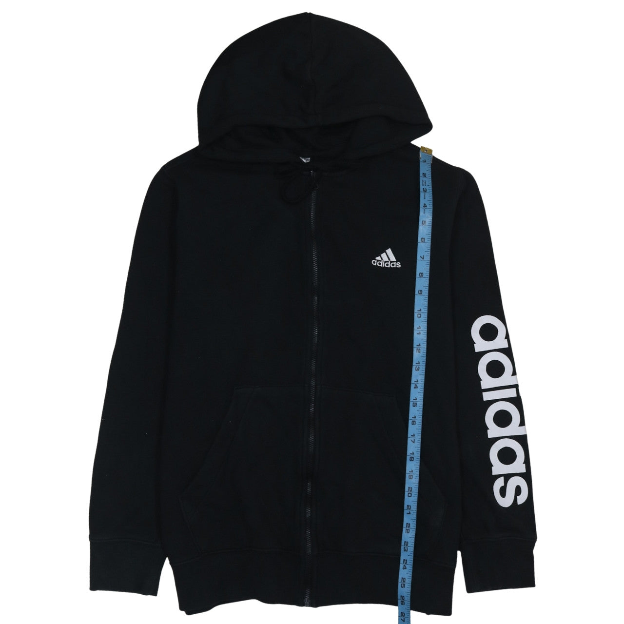 Womens UK Size 1X adidas Black Full Zip Hoodie