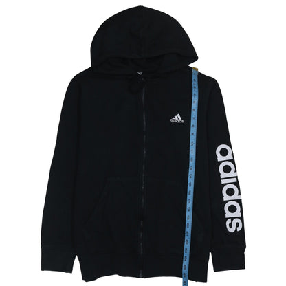 Womens UK Size 1X adidas Black Full Zip Hoodie