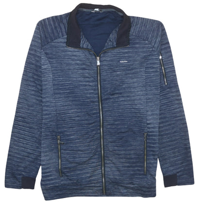 Mens UK Size XL Calvin Klein Blue Full Zip Sweatshirt