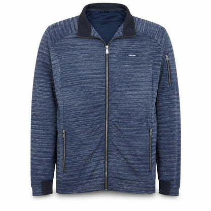 Mens UK Size XL Calvin Klein Blue Full Zip Sweatshirt