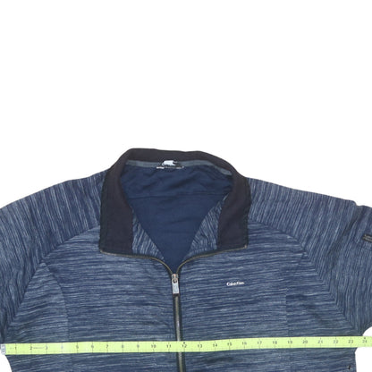Mens UK Size XL Calvin Klein Blue Full Zip Sweatshirt