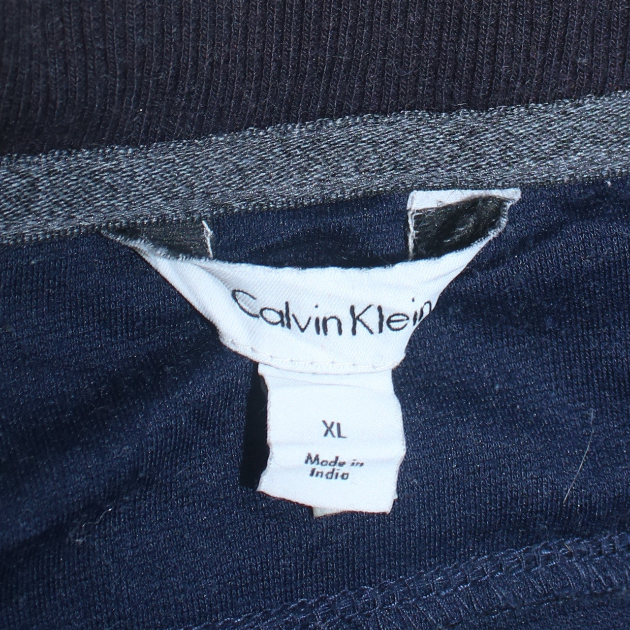 Mens UK Size XL Calvin Klein Blue Full Zip Sweatshirt