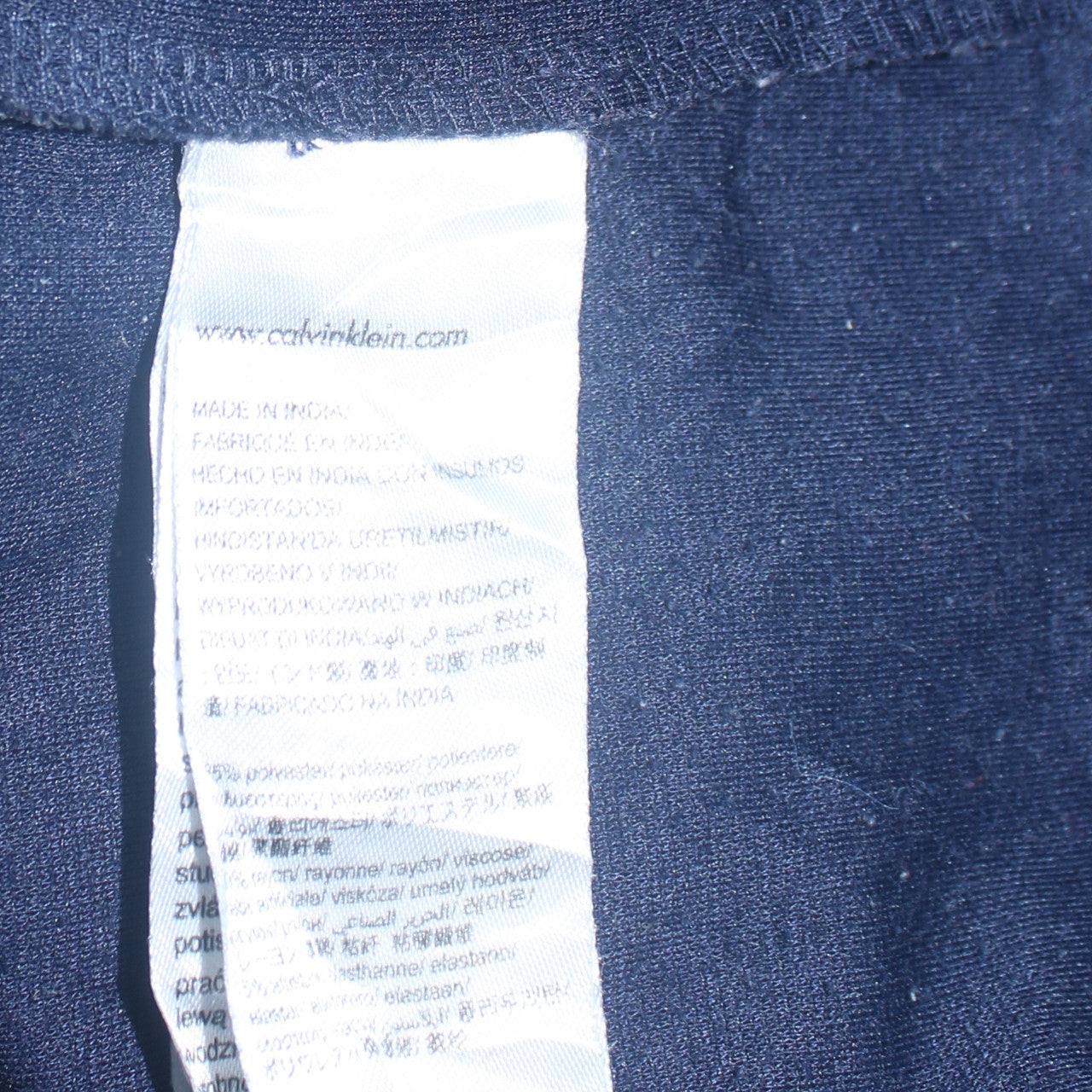 Mens UK Size XL Calvin Klein Blue Full Zip Sweatshirt