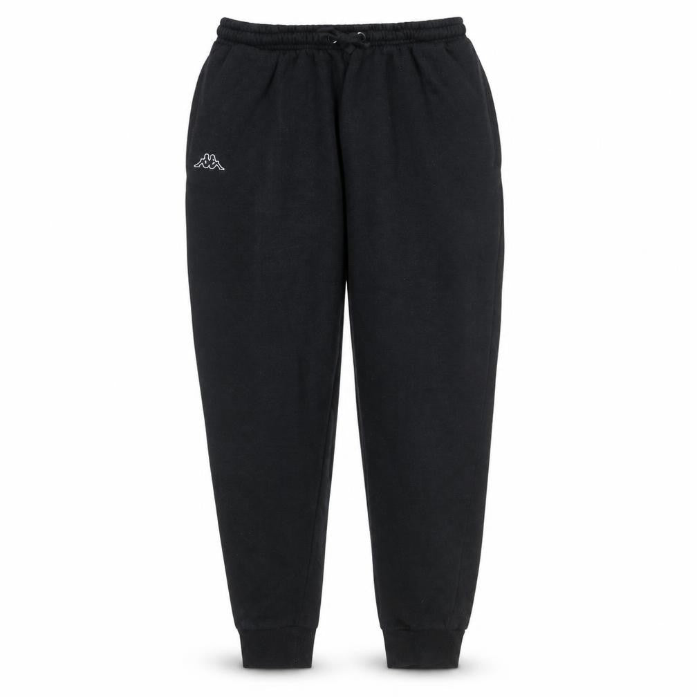 Mens UK Size XL Kappa Regular Fit Jogger Black Trousers