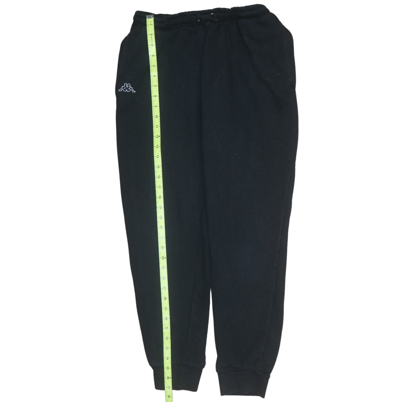 Mens UK Size XL Kappa Regular Fit Jogger Black Trousers