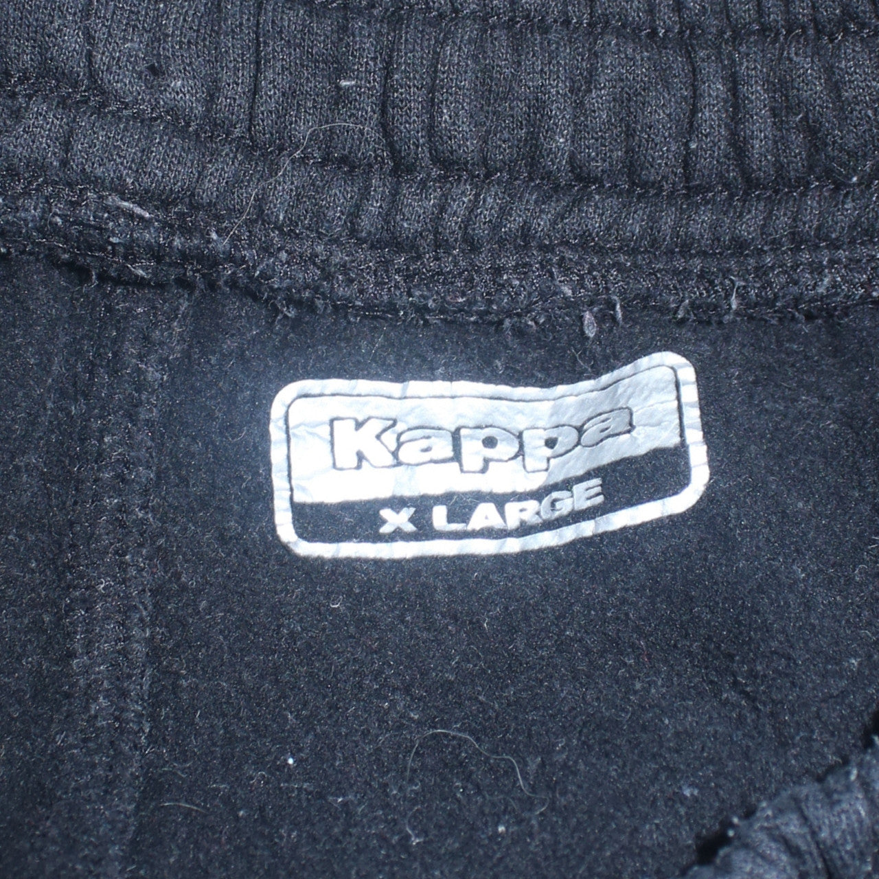 Mens UK Size XL Kappa Regular Fit Jogger Black Trousers