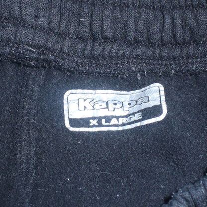 Mens UK Size XL Kappa Regular Fit Jogger Black Trousers