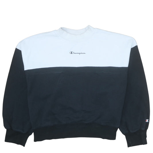 Womens UK Size M Champion Black Pullover Sweatshirt