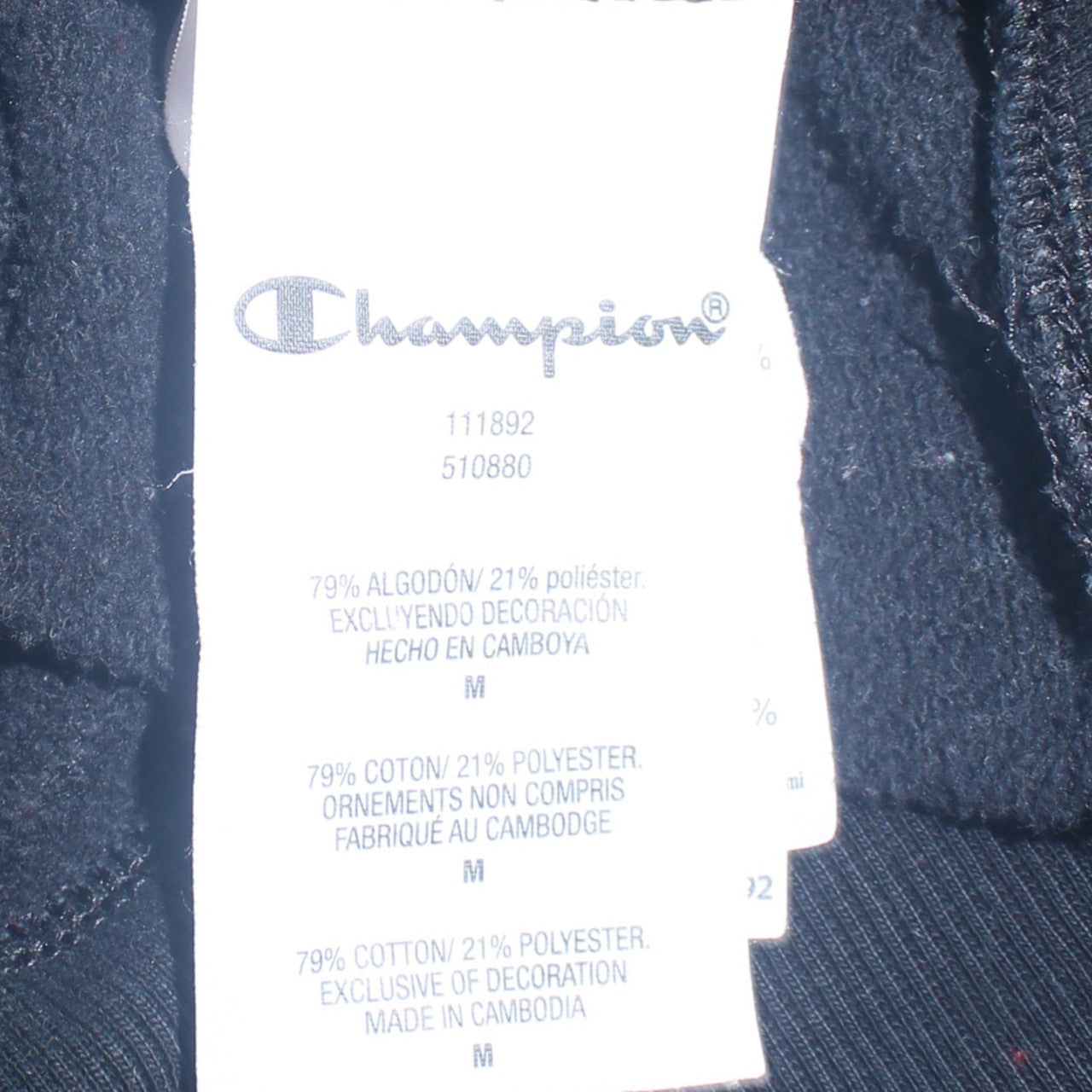 Womens UK Size M Champion Black Pullover Sweatshirt