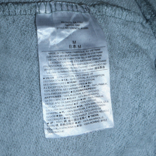 Gap Womens Grey Medium Pullover Hoodie with Logo Print