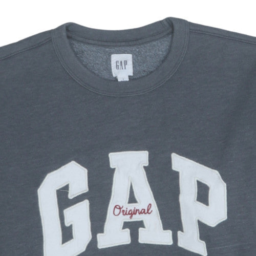 Mens UK Size S Gap Grey Pullover Sweatshirt