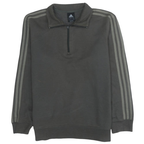 Mens UK Size M adidas Green 1/2 Zip Sweatshirt