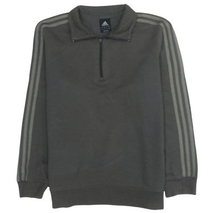 Mens UK Size M adidas Green 1/2 Zip Sweatshirt