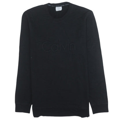 Mens UK Size L Calvin Klein Black Pullover Sweatshirt