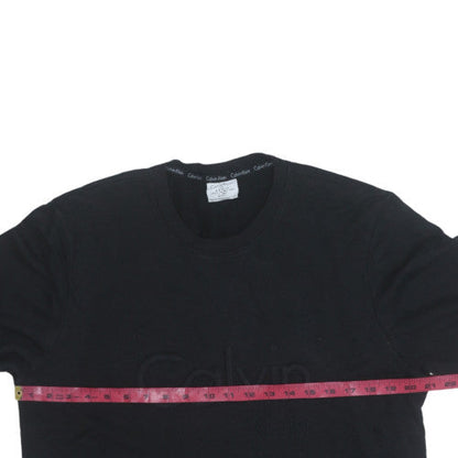 Mens UK Size L Calvin Klein Black Pullover Sweatshirt