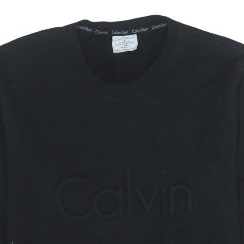 Mens UK Size L Calvin Klein Black Pullover Sweatshirt