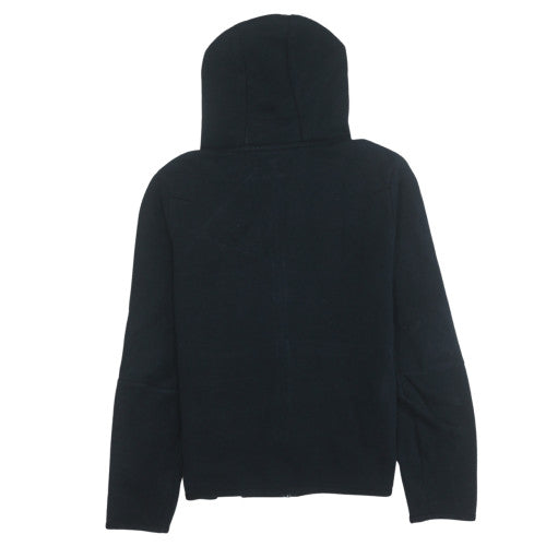 Nike Boys Black Full Zip Hoodie XL 158-170cm Fleece Lined Sportswear