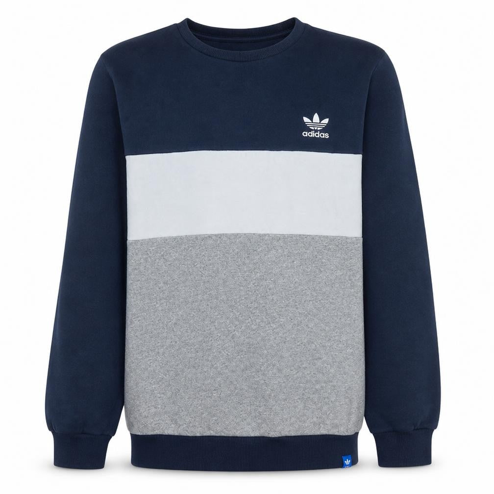 Mens UK Size M adidas Blue Pullover Sweatshirt