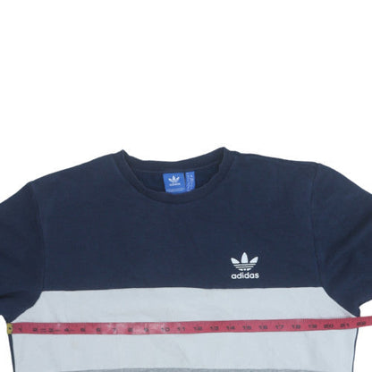 Mens UK Size M adidas Blue Pullover Sweatshirt
