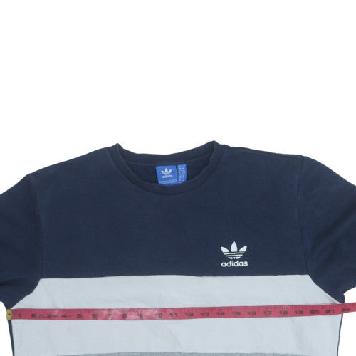 Mens UK Size M adidas Blue Pullover Sweatshirt