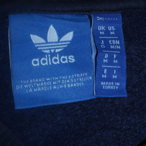 Mens UK Size M adidas Blue Pullover Sweatshirt