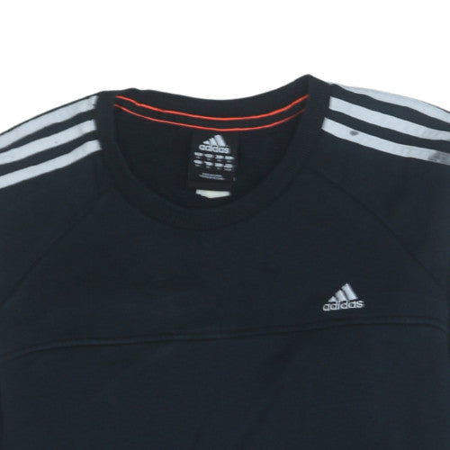 Mens UK Size M adidas Black Pullover Sweatshirt