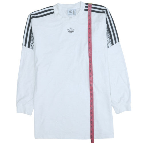 Womens UK Size 12 adidas White Pullover Sweatshirt