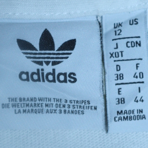 Womens UK Size 12 adidas White Pullover Sweatshirt