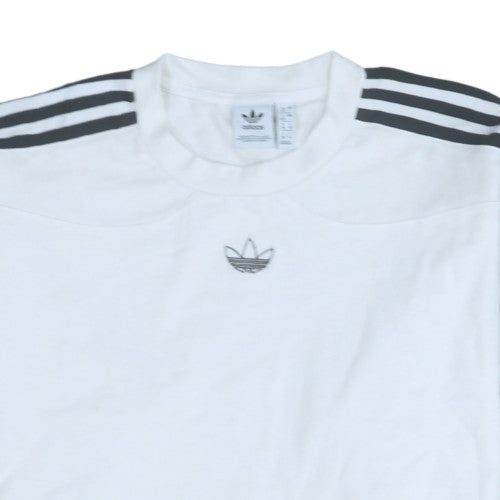Womens UK Size 12 adidas White Pullover Sweatshirt