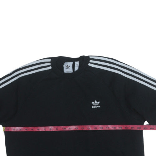 Mens UK Size L adidas Black Pullover Sweatshirt