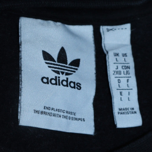 Mens UK Size L adidas Black Pullover Sweatshirt