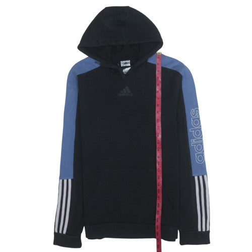 Mens UK Size M adidas Black Pullover Hoodie