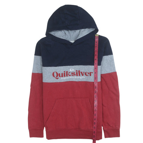 Boys UK Size 14 Years Quiksilver Multicoloured Pullover Hoodie