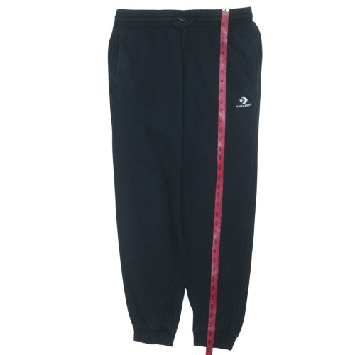 Mens UK Size M Converse Regular Fit Jogger Black Trousers