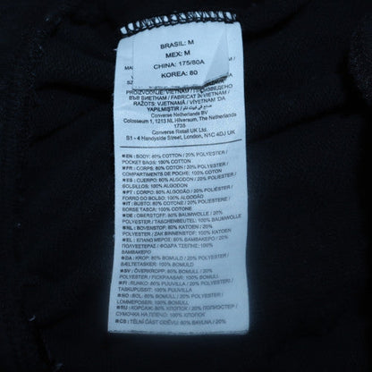 Mens UK Size M Converse Regular Fit Jogger Black Trousers