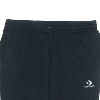 Mens UK Size M Converse Regular Fit Jogger Black Trousers